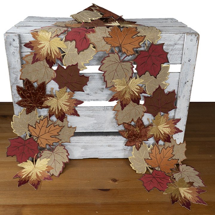 271-2_20x160 tischband herbstblätter_rot-braun_gross